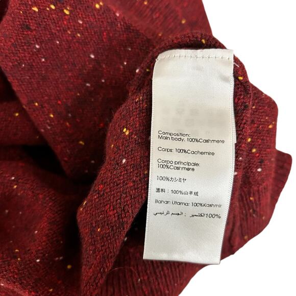 3.1 Phillip Lim 100% Cashmere Burgundy Red Crew Neck Sweater Size M - Picture 7 of 7